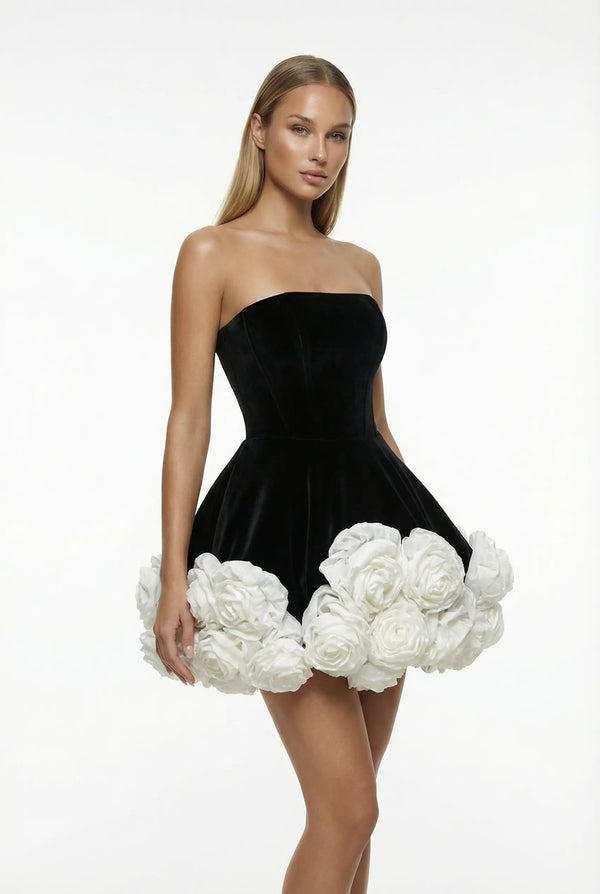 VALENTINA MINI BLACK DRESS
