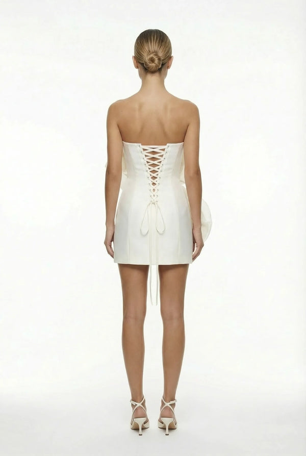 CAMILLE MINI CREAM DRESS